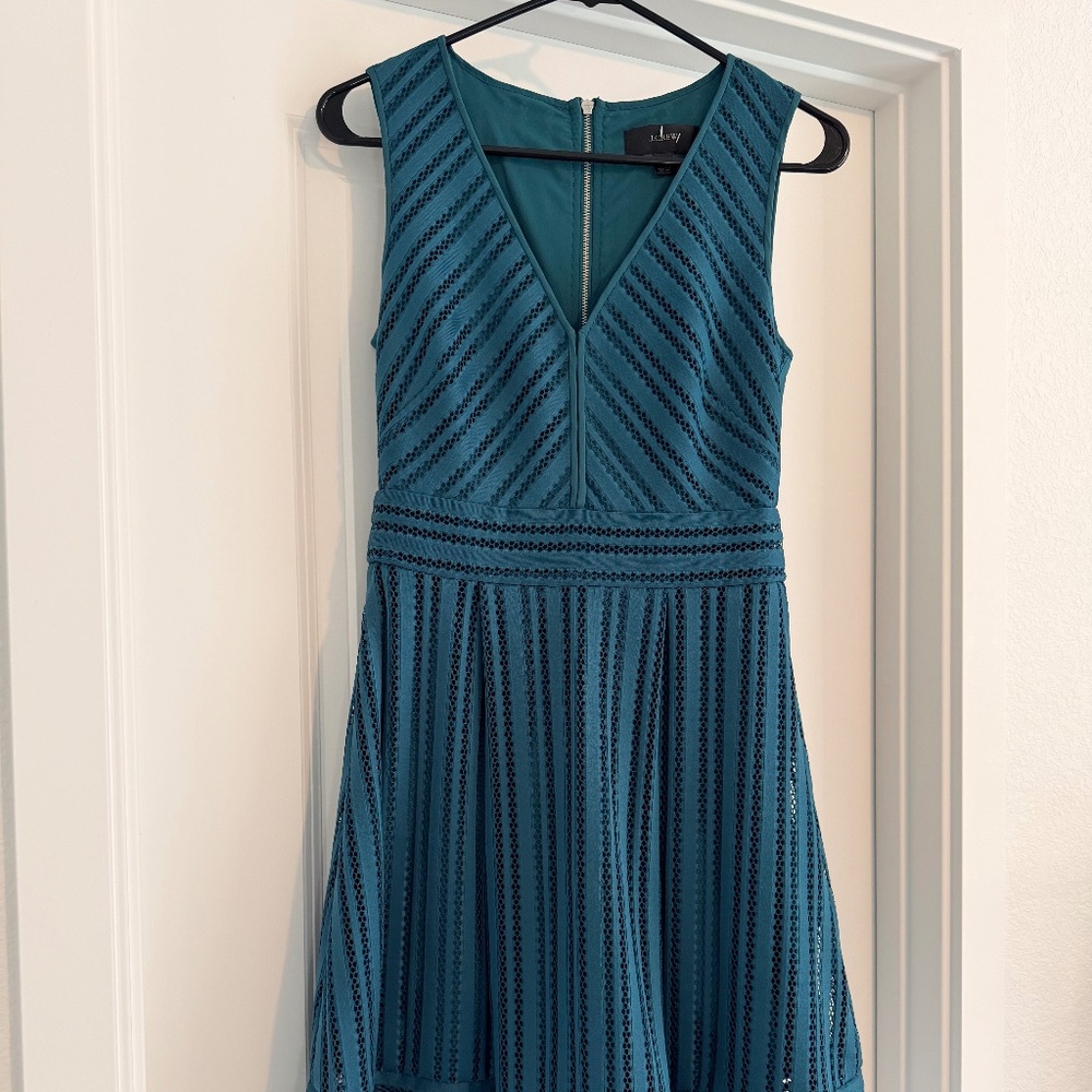Teal J Crew Cocktail Dress